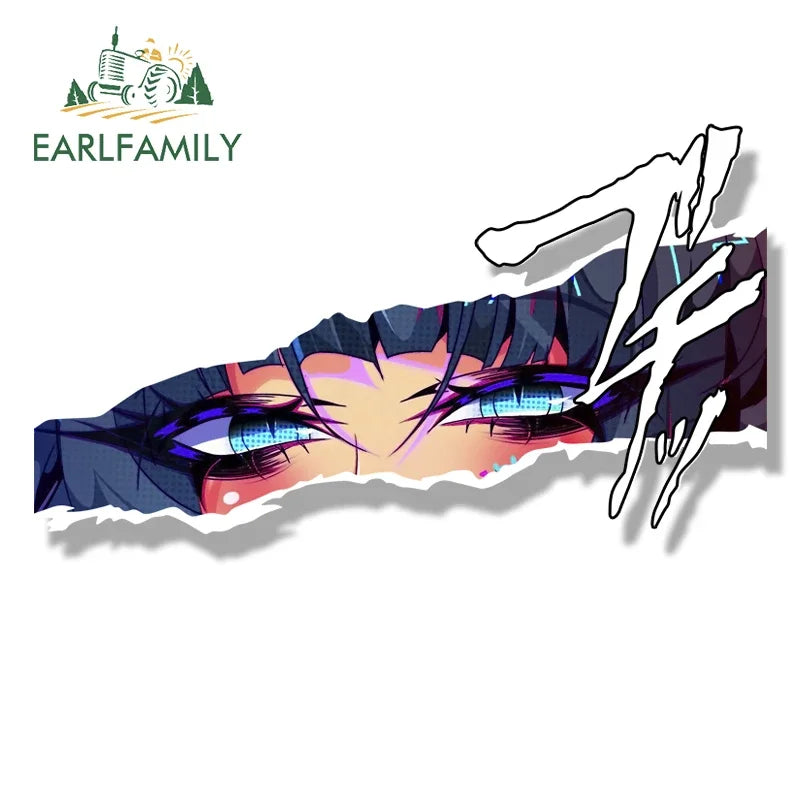 EARLFAMILY Ahegao Jane Doe Fanart Car Sticker Zenless Zone Zero Chibi Big Head Waifu Decal NSFW Peek Girl Slap Zzzero Stickers