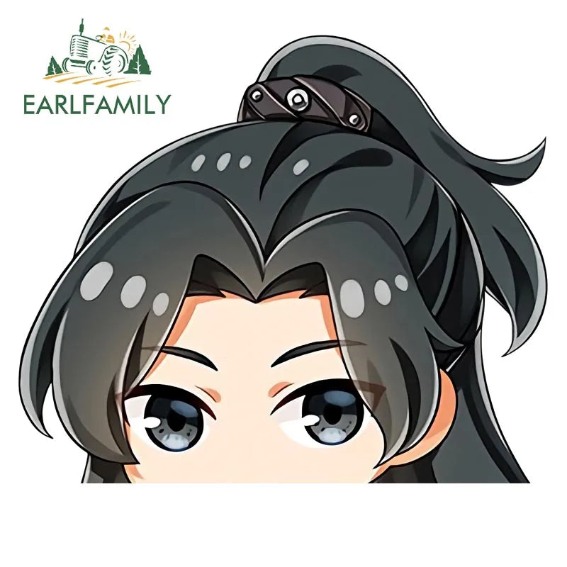 EARLFAMILY The Grandmaster of Demonic Cultivation Car Sticker Window Laptop Luggage Decor Wall Stickers Cartoon Car Accessories