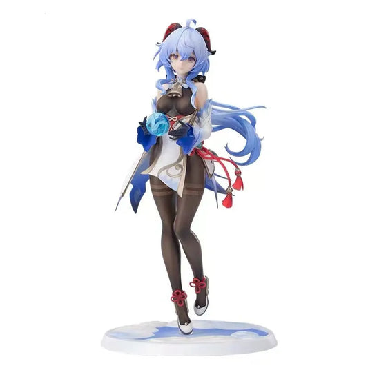22.5CM Game Genshin Impact Anime Figure Ganyu Plenilune Gaze 1/7 Scale Action Figure Collection Model Doll Toys Cosplay Gifts