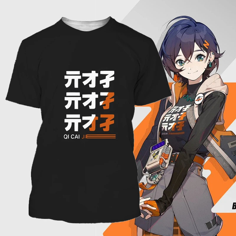 Zenless Zone Zero Belle Cosplay T-Shirt – In-Game Outfit Design | ZZZ Role Costume Top