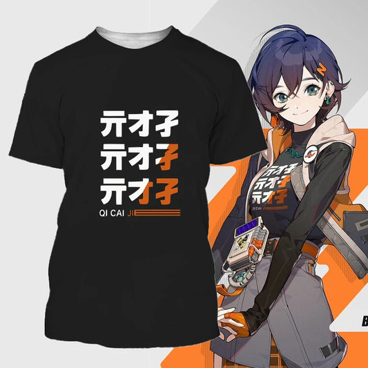 Zenless Zone Zero Belle Cosplay T-Shirt – In-Game Outfit Design | ZZZ Role Costume Top