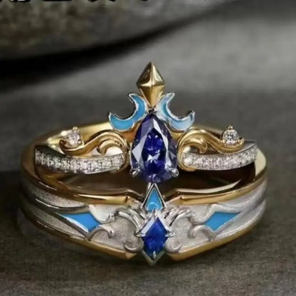 Genshin Impact Adjustable Ring – Anime Finger Decoration Jewelry, Collectible Gif