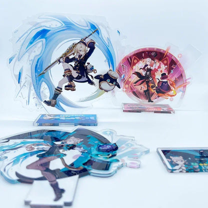 Acrylic Modal of Genshin Impact Charactors for Desktop Decoration and keychain