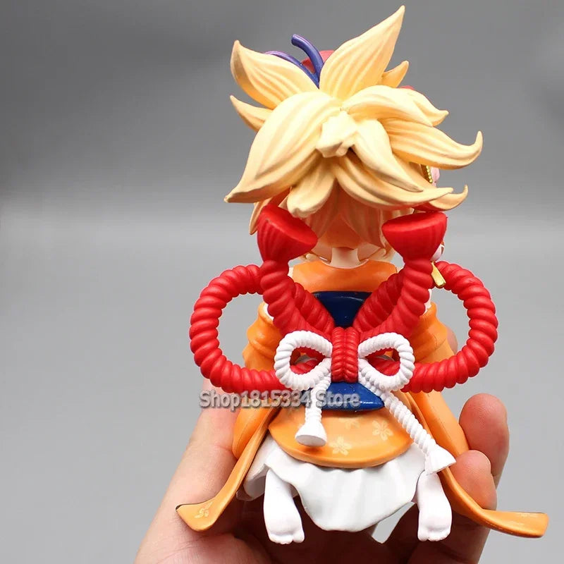 Cute Genshin Impact Figures Yoimiya Raiden Shogun Naganohara Yoimiya Yae Miko Action Figures Q Version Anime PVC Model Toys Gift