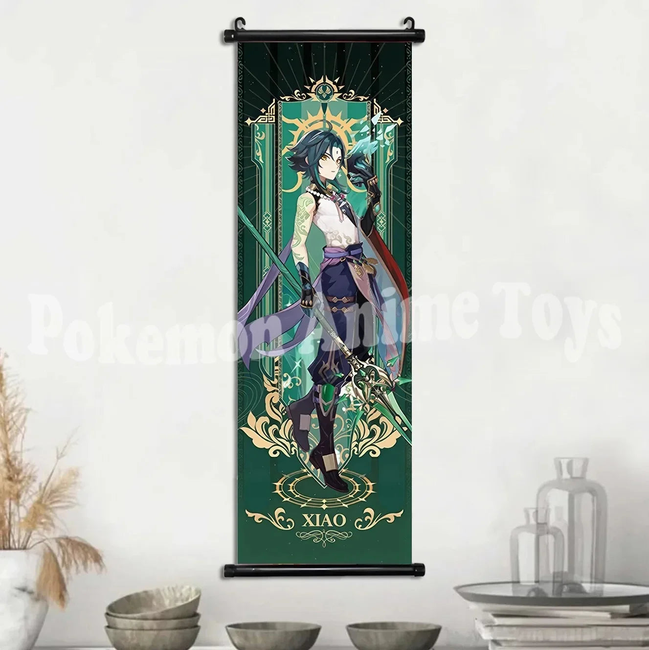 Genshin Impact Poster – Canvas Wall Art Scroll Painting, Hot Game Prints for Home Decoration