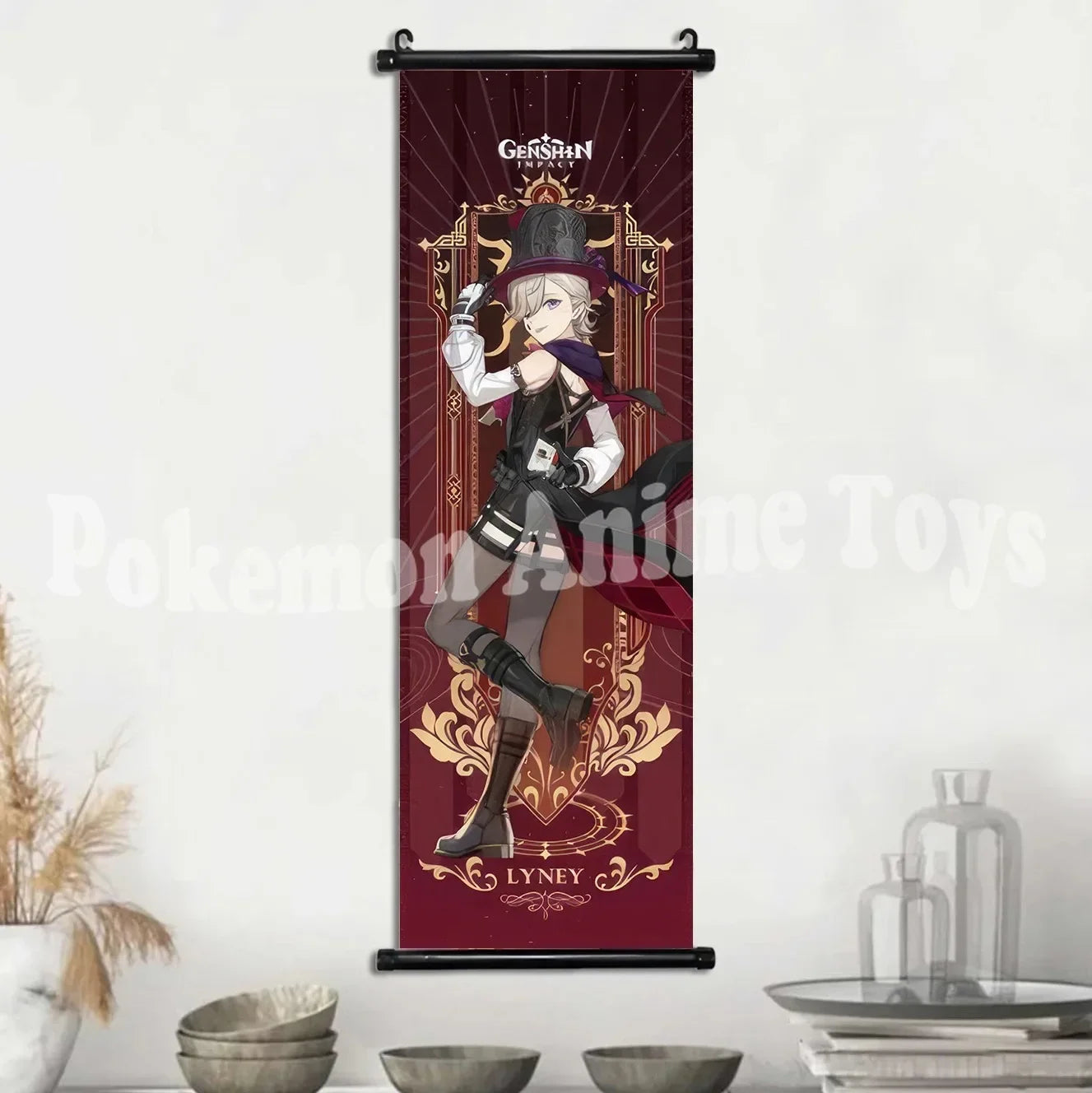 Genshin Impact Poster – Canvas Wall Art Scroll Painting, Hot Game Prints for Home Decoration