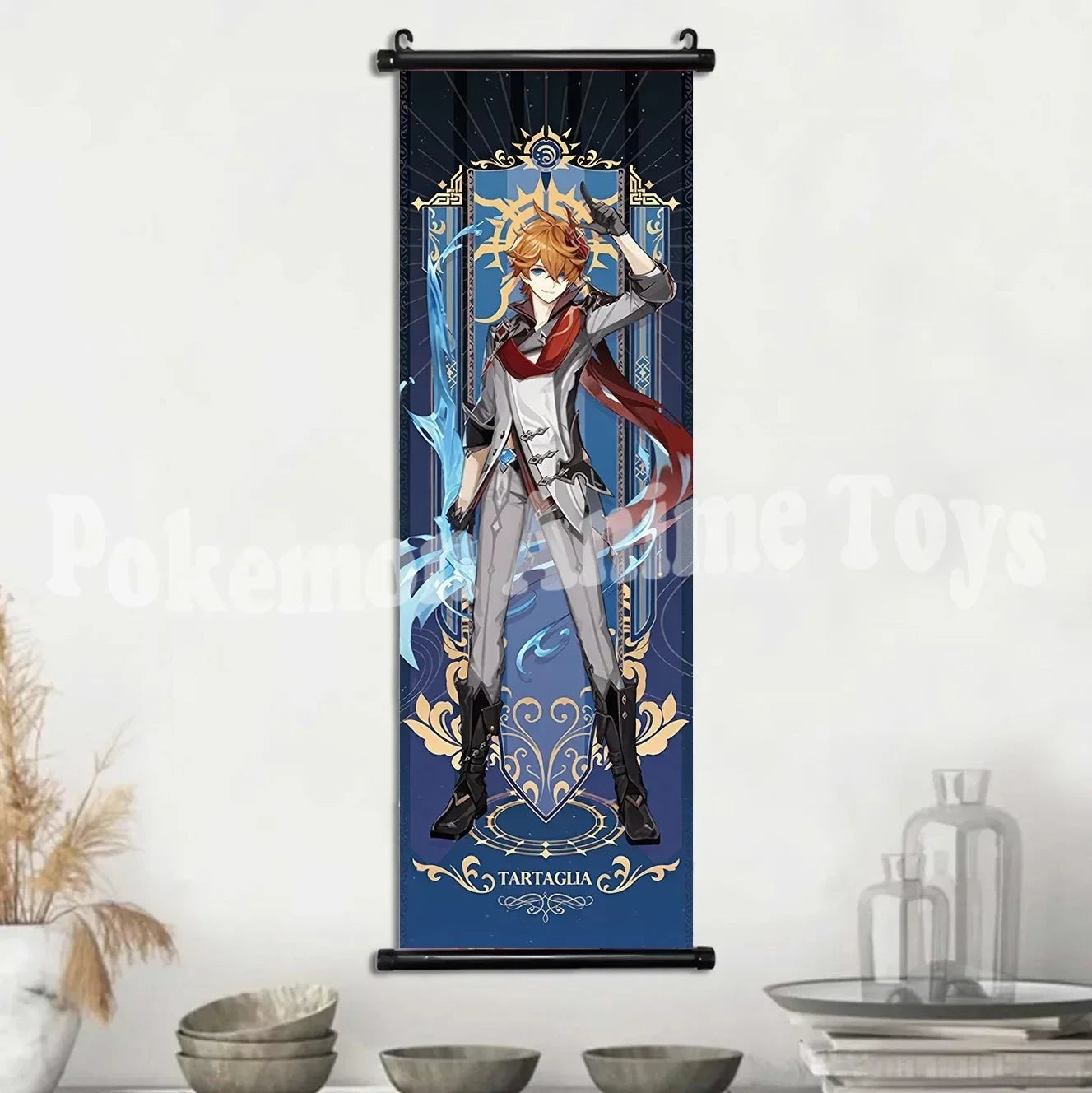 Genshin Impact Poster – Canvas Wall Art Scroll Painting, Hot Game Prints for Home Decoration