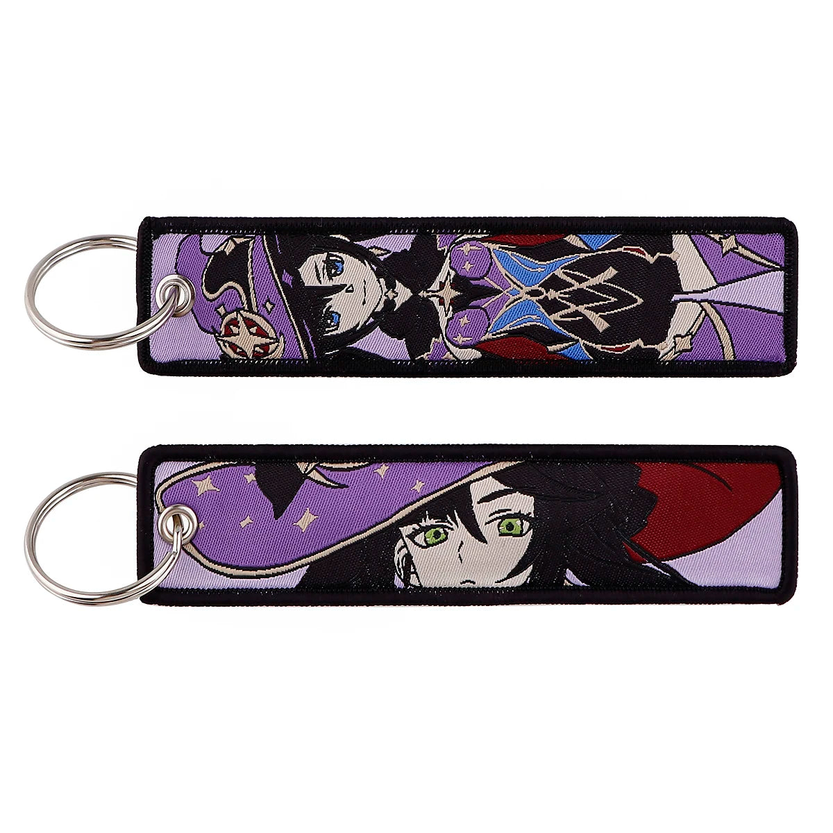 Genshin Impact Embroidered Keychain – Fashion Key Tag for Cars, Motorcycles, Bags & Backpacks, Key Ring
