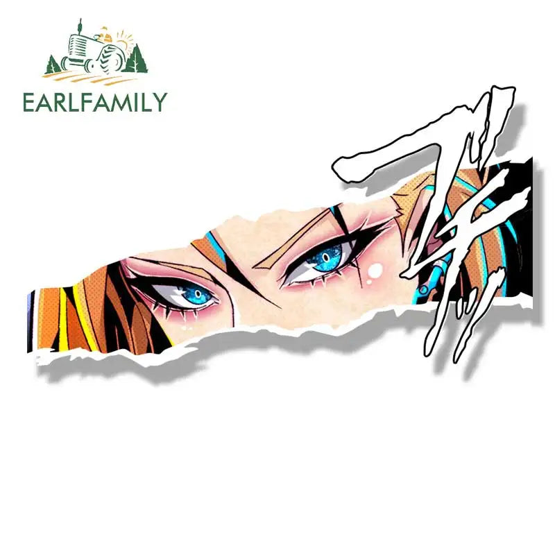 EARLFAMILY Street Punk Cammy Fanart Car Sticker Arcade Game Sketch Waifu Decal JDM Cartoon Peek Girl Graffiti Killer Bee Sticker