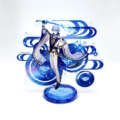 Anime Figure Genshin Impact Furina Arlecchino Xiao Yae Miko Yelan Acrylic Stand Model Plate Desk Decor Standing Sign Fans Gift