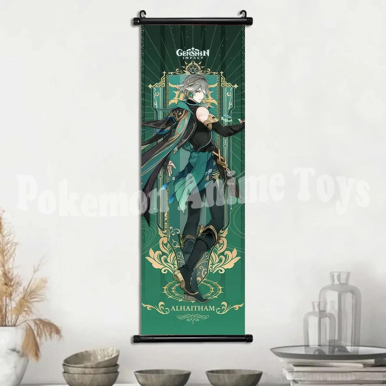 Genshin Impact Poster – Canvas Wall Art Scroll Painting, Hot Game Prints for Home Decoration