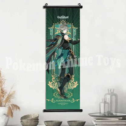 Genshin Impact Poster – Canvas Wall Art Scroll Painting, Hot Game Prints for Home Decoration
