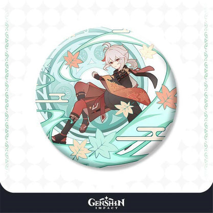 58mm Game Genshin Impact Blooming Festival‌ Tighnari Collei Kaedehara Kazuha Cosplay COSTUME Badge Pin SPTE Tinplate Brooch Prop