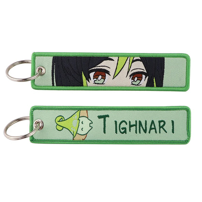 Genshin Impact Embroidered Keychain – Fashion Key Tag for Cars, Motorcycles, Bags & Backpacks, Key Ring