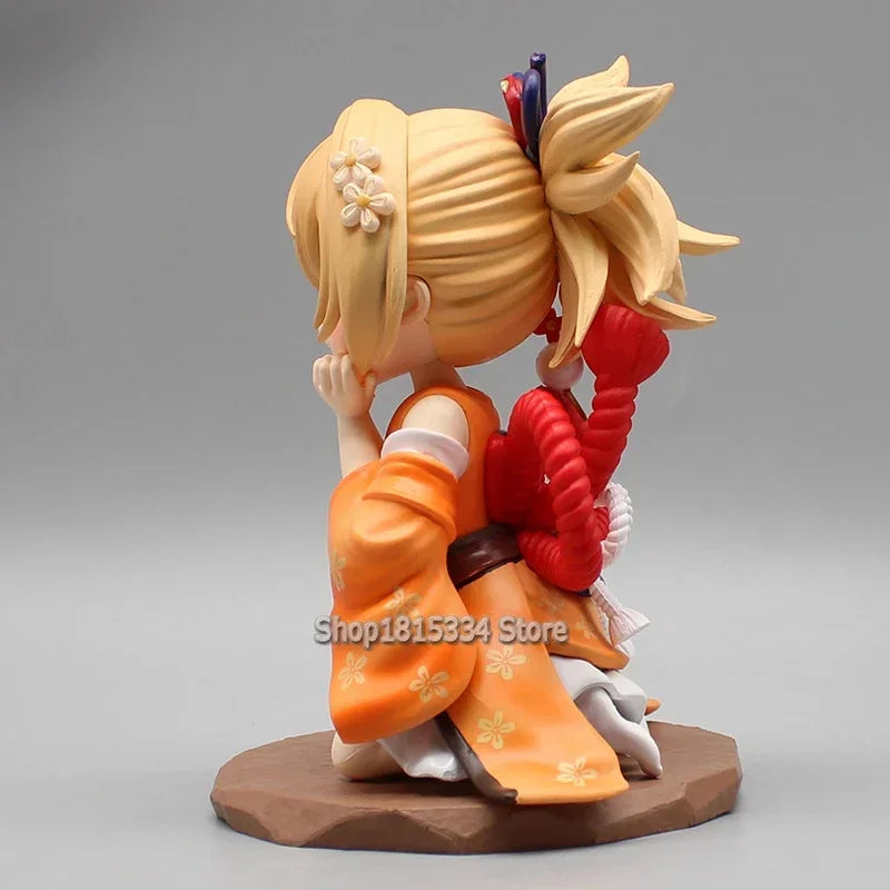 Cute Genshin Impact Figures Yoimiya Raiden Shogun Naganohara Yoimiya Yae Miko Action Figures Q Version Anime PVC Model Toys Gift