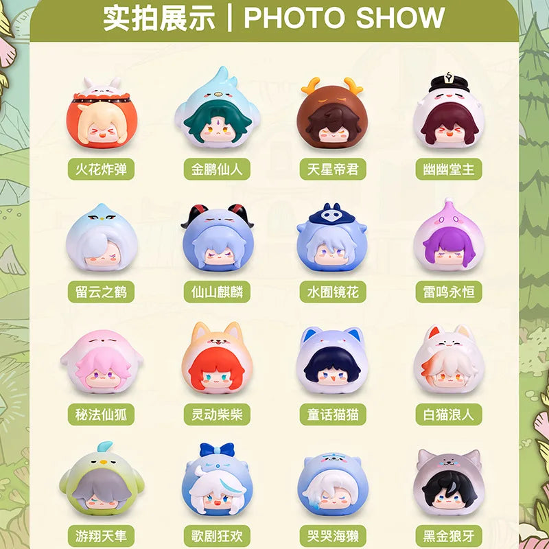 Genshin Impact Blind Box – Surprise Mini Anime Figures, Q Version PVC Dolls, Collectible Desk Decoration