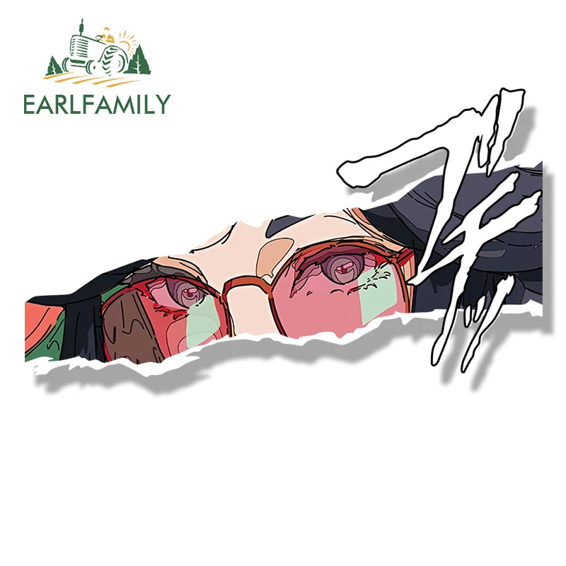 EARLFAMILY Xianyun Fanart Car Sticker Genshin Impact Tattoo Chibi Big Head Decal Cartoon Peeker Waifu Graffiti Slap Stickers