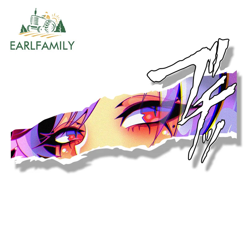 EARLFAMILY Ahegao Pant Vivian Fanart Car Sticker Zenless Zone Zero Sketch Waifu Decal JDM Funny Peek Girl Graffiti Slap Stickers