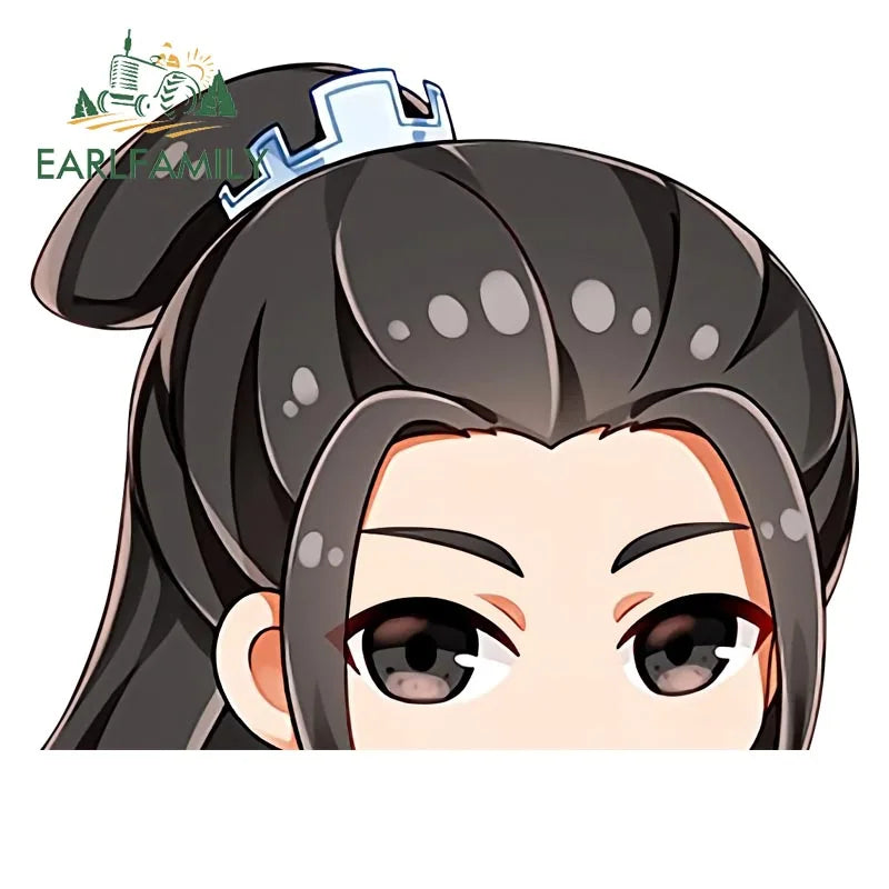 EARLFAMILY The Grandmaster of Demonic Cultivation Car Sticker Window Laptop Luggage Decor Wall Stickers Cartoon Car Accessories