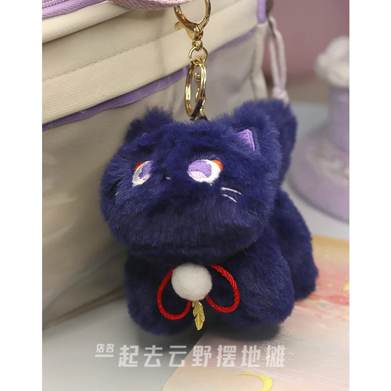 Anime Genshin Impact Balladeer Plush Doll Cute Bag charm Cosplay Stuffed Cotton Keychain Cartoon Keyring