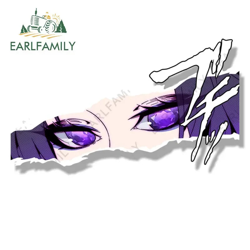 EARLFAMILY Gothic Kochou Shinobu Fanart Car Sticker Anime Tattoo Ninja Decal JDM Cartoon Peeker Graffiti Stickers
