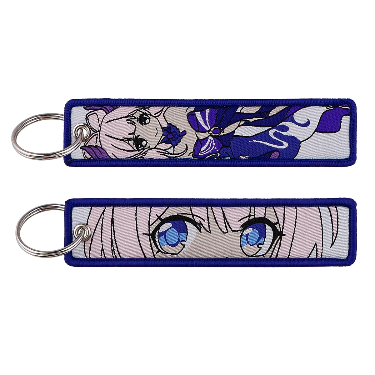 Genshin Impact Embroidered Keychain – Fashion Key Tag for Cars, Motorcycles, Bags & Backpacks, Key Ring