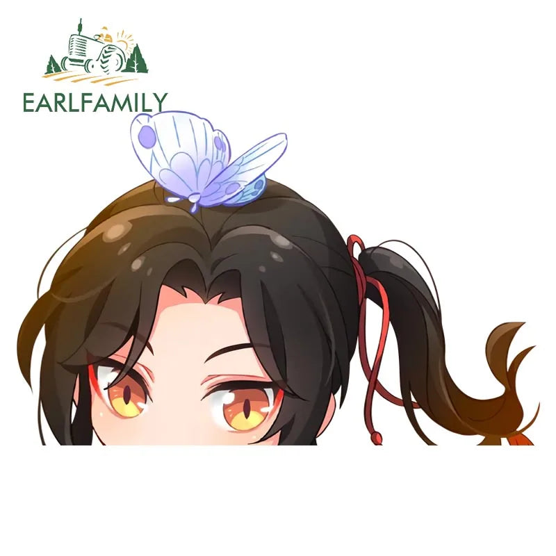 EARLFAMILY The Grandmaster of Demonic Cultivation Car Sticker Window Laptop Luggage Decor Wall Stickers Cartoon Car Accessories