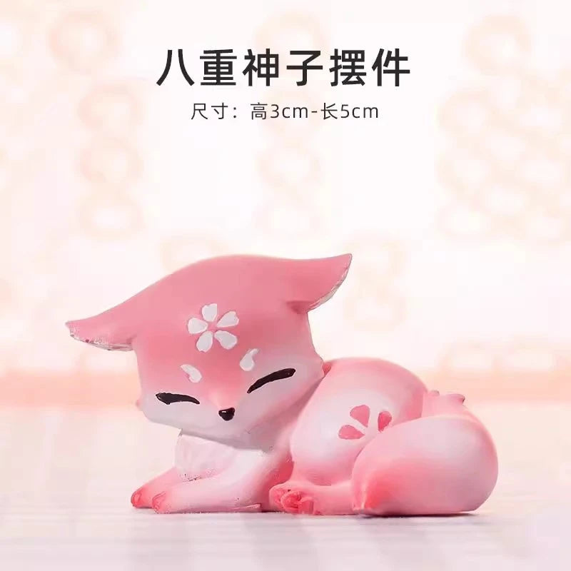 9cm Anime Genshin Impact Yae Miko Anime Figure Impact Yae Miko Fox Action Figure Collectible Model Doll Cute Toys Gifts Hobbies