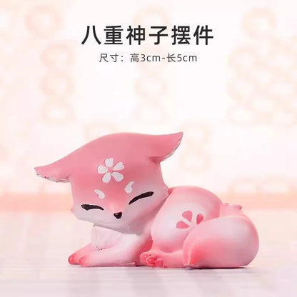 9cm Anime Genshin Impact Yae Miko Anime Figure Impact Yae Miko Fox Action Figure Collectible Model Doll Cute Toys Gifts Hobbies