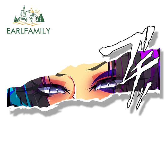 EARLFAMILY Psylocke Marvelrivals Fanart Car Sticker Hot Game Sketch Waifu Decal Cartoon Peeker Graffiti Stickers Car Accessories