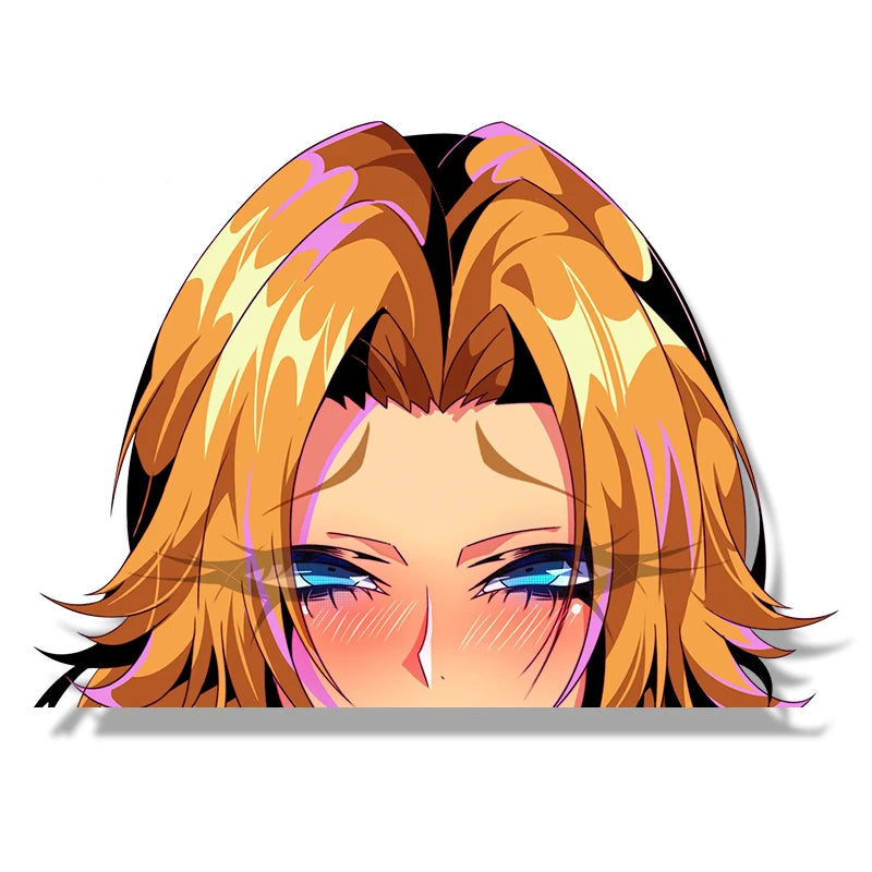Bleach Rangiku Matsumoto Car Sticker – Anime Waifu Fanart Decal | JDM Graffiti Helmet Peek Sticker