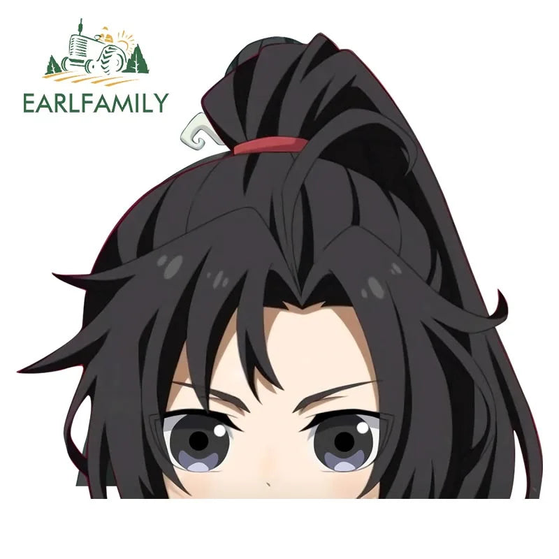 EARLFAMILY The Grandmaster of Demonic Cultivation Car Sticker Window Laptop Luggage Decor Wall Stickers Cartoon Car Accessories