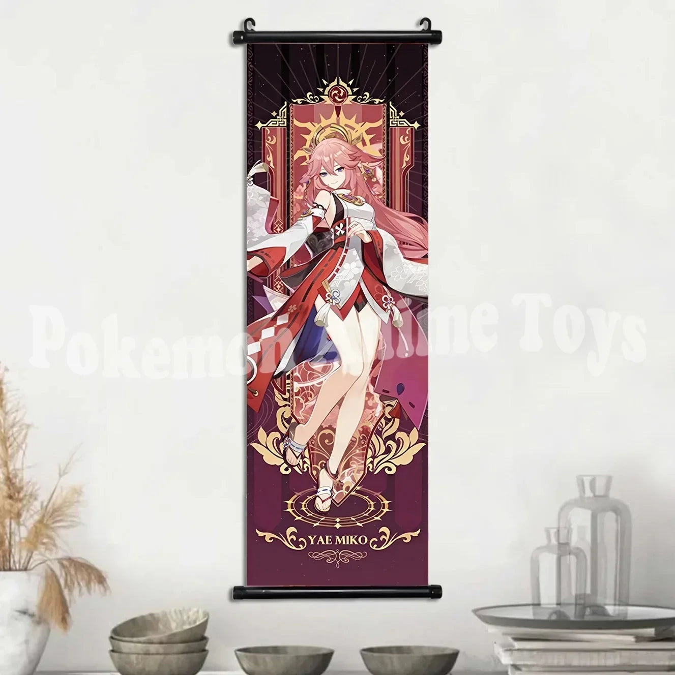 Genshin Impact Poster – Canvas Wall Art Scroll Painting, Hot Game Prints for Home Decoration