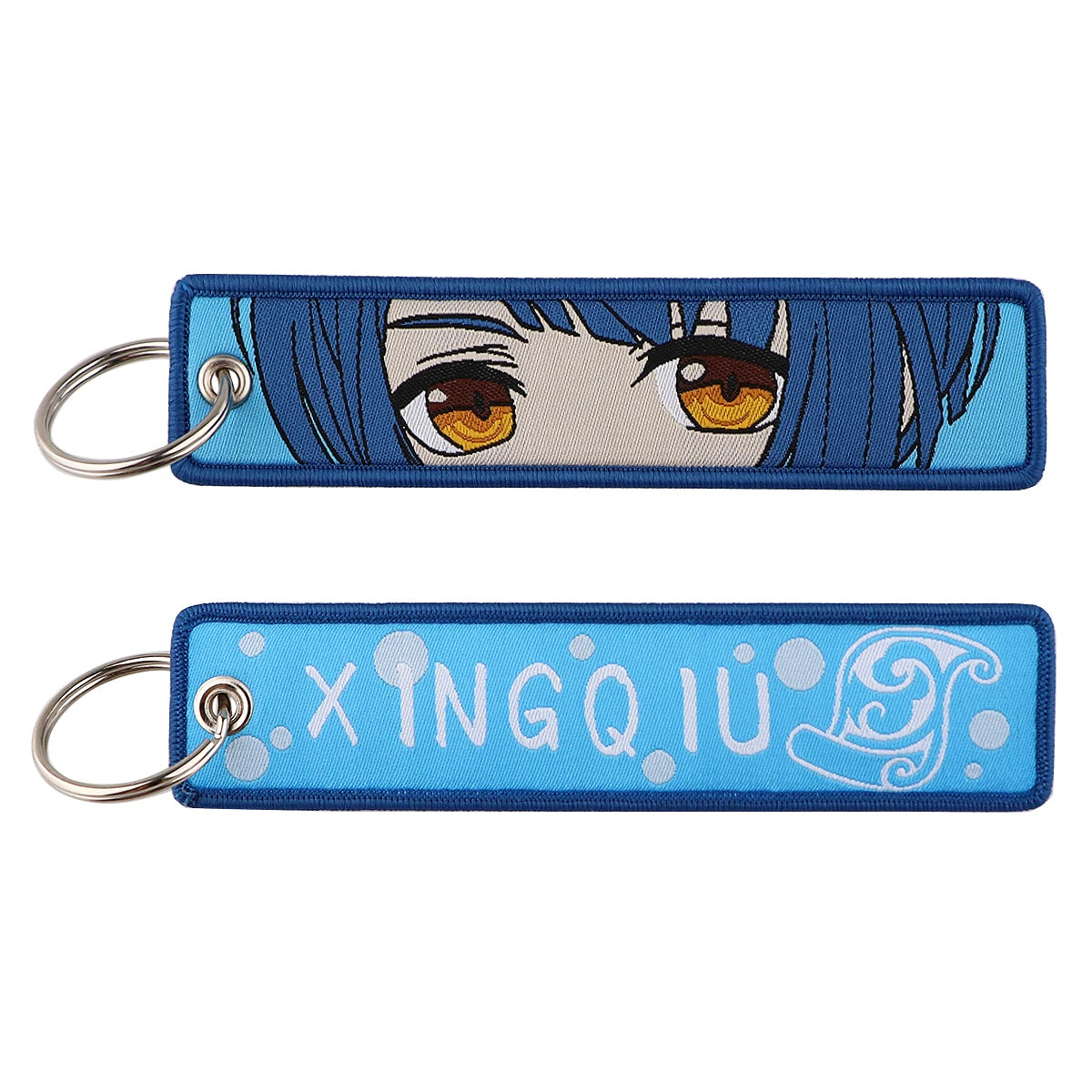 Genshin Impact Embroidered Keychain – Fashion Key Tag for Cars, Motorcycles, Bags & Backpacks, Key Ring
