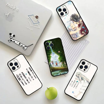 Anohana iPhone Case - Soft Transparent TPU Protective Cover