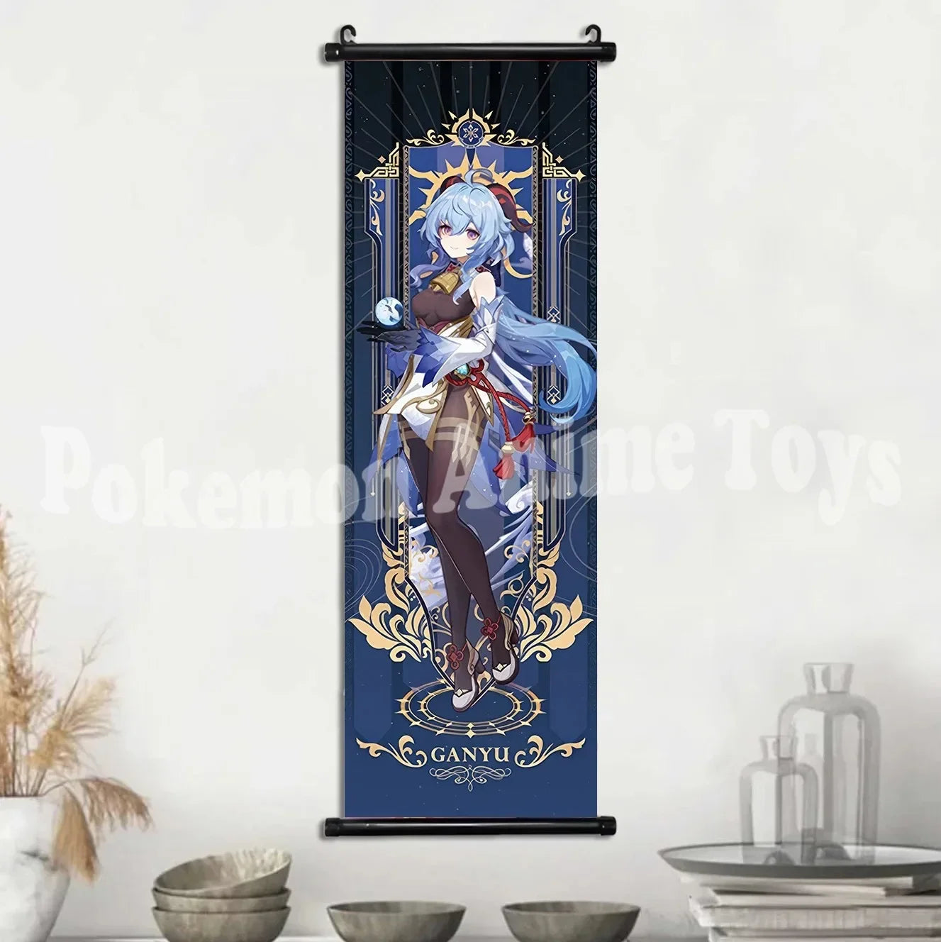 Genshin Impact Poster – Canvas Wall Art Scroll Painting, Hot Game Prints for Home Decoration