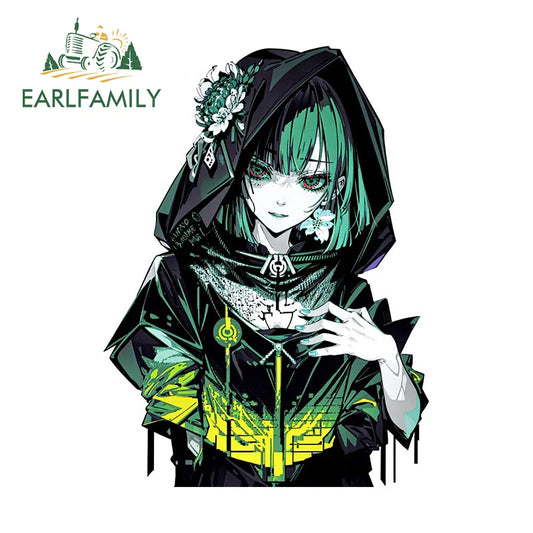 EARLFAMILY 13cm x 9.6cm Gothic Puppet Doll Fanart Car Sticker Original Magic Wizard Decal JDM Sacrifice Girl Graffiti Stickers